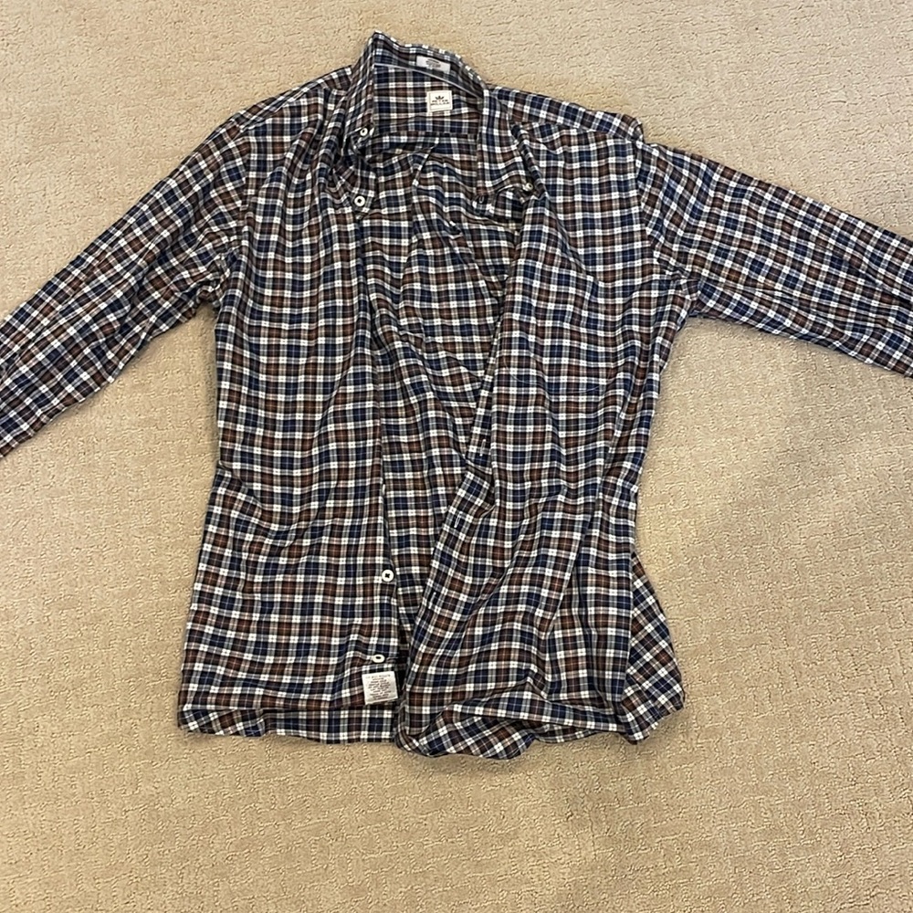 mens plaid Peter Millar dress shirt